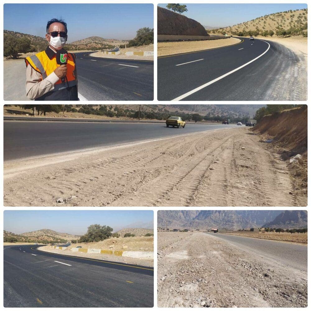 حذف نقطه پرتصادف در محور خرم‌آباد_کوهدشت