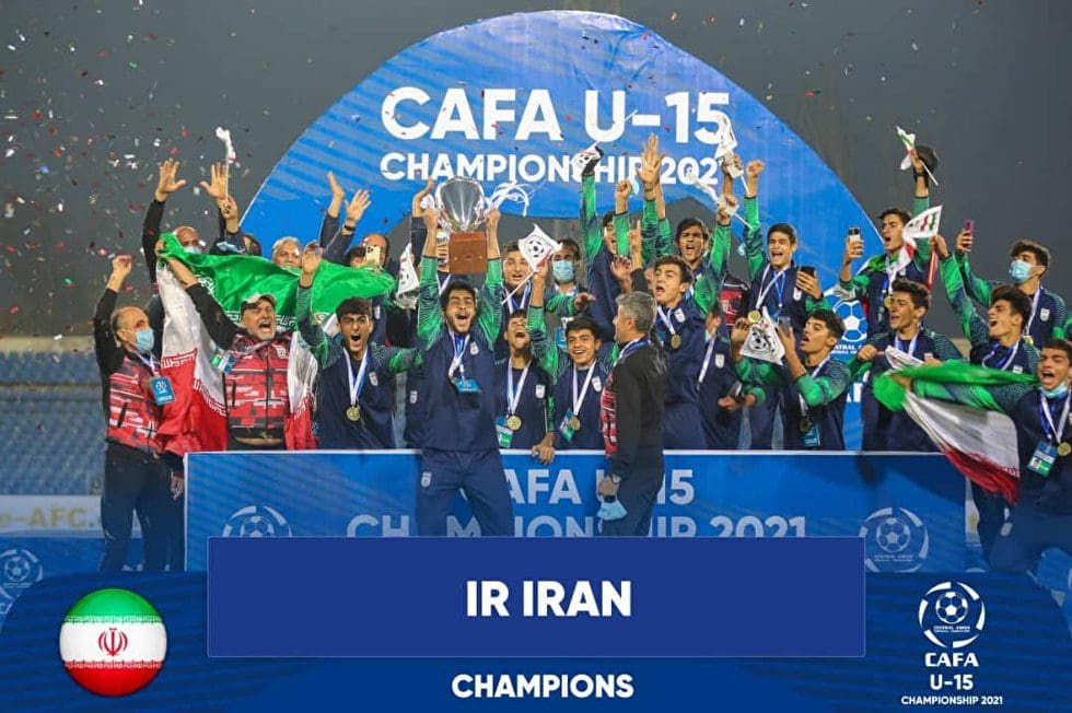 Congratulatory message from the president of the federation to the national team under 15 years old