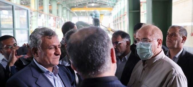 بازدید رئیس مجلس از کارخانه تولید لوله دورود