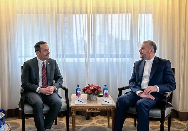 مفاوضات العودة للإتفاق النووي محور لقاء وزیري خارجیة إیران وقطر