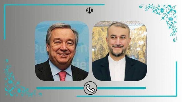 أمیرعبداللهیان وغوتیریش یبحثان تمدید الهدنة في الیمن