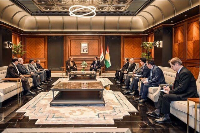 نائب وزیر الخارجية یجتمع مع مسرور بارزاني
