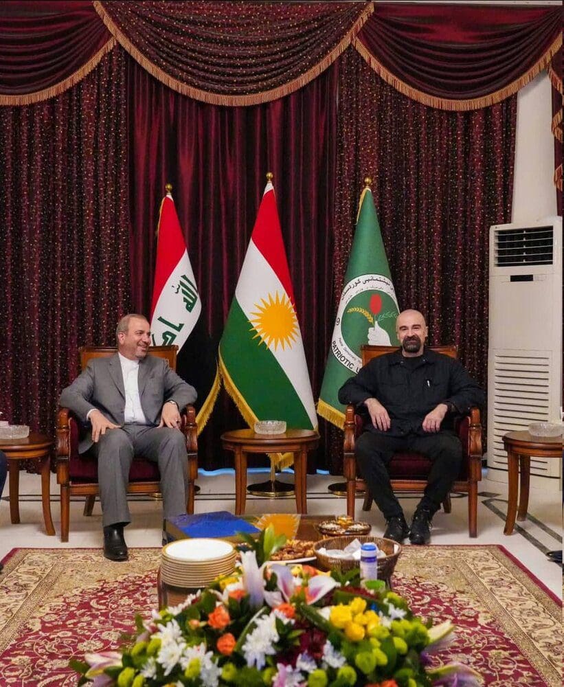 سفير إيران لدی بغداد یجتمع مع رئیس الإتحاد الوطني الکردستاني