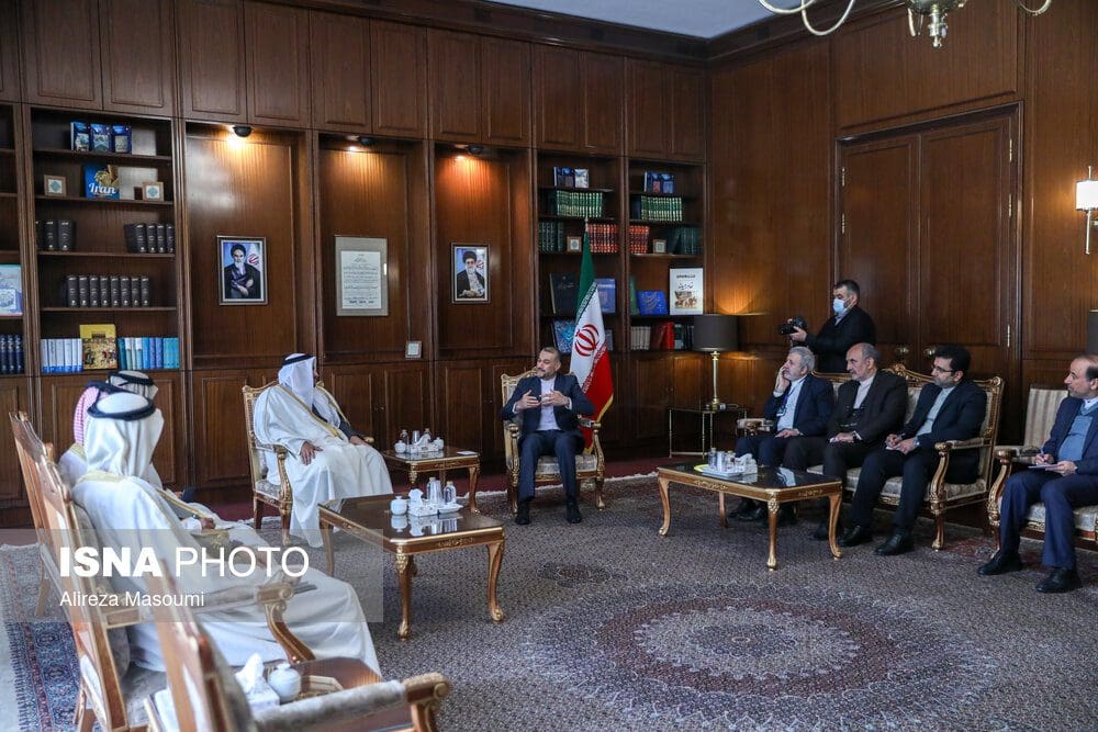 أمیرعبداللهیان یستقبل نائب وزیر خارجیة قطر