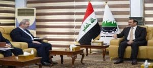 السفير الايراني یبحث مع وزیر الصناعة العراقي إقامة مدينة صناعية مشتركة