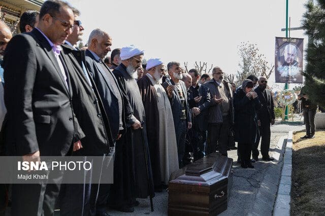 تشییع جثمان صلاح‌ الدین الزواوي في طهران