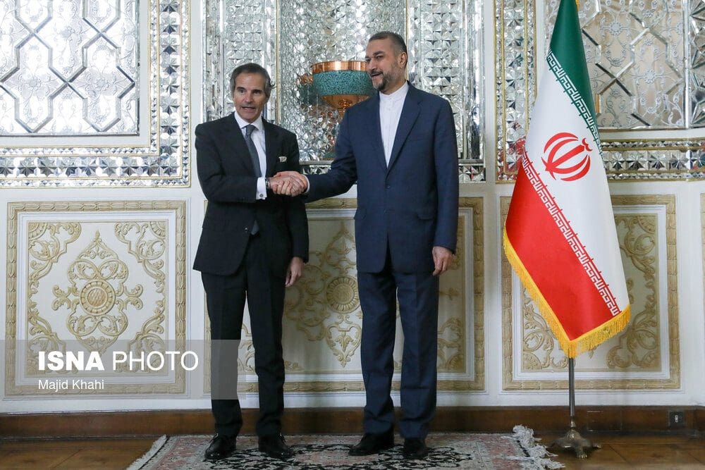 غروسي یبحث مع أميرعبداللهیان - إسنا