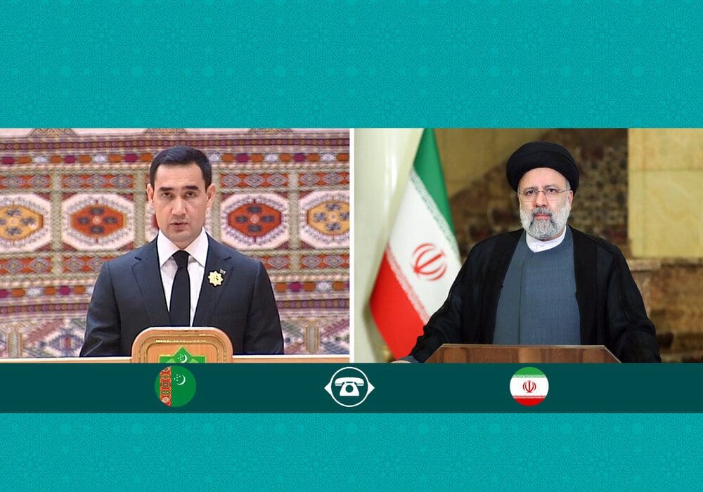 مباحثات هاتفية بین الرئیس رئیسي ونظیره الترکماني