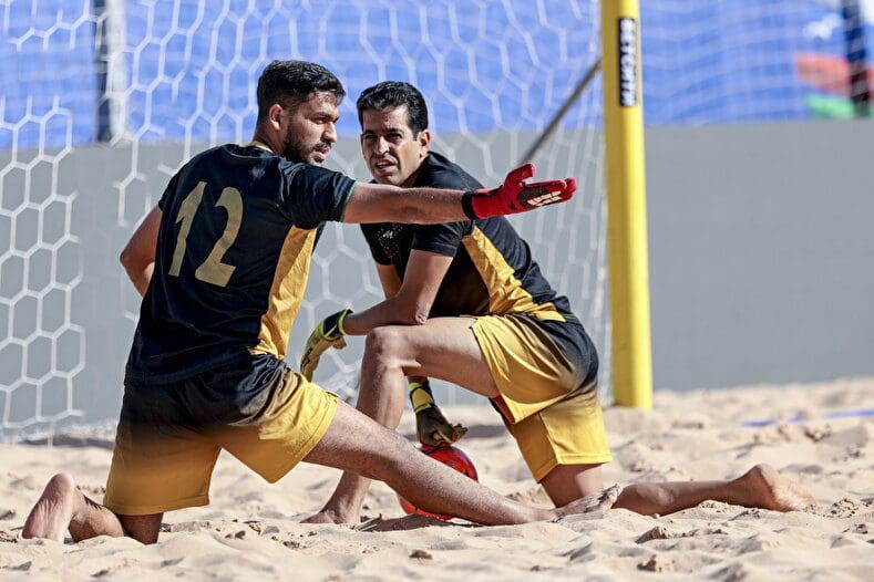 گزارش تصویری: تمرین رسمی ملی تیم ملی فوتبال ساحلی