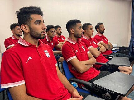 جلسه‌ی فنی تیم ملی قبل از دیدار برابر بلاروس