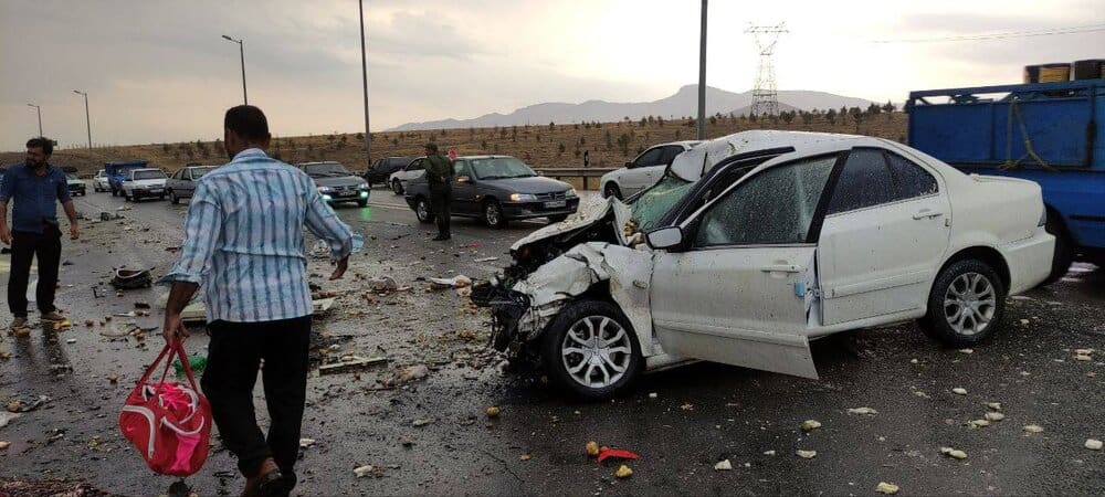 تصادف در محور خرم‌آباد - نورآباد با ۳ کشته و ۷ زخمی
