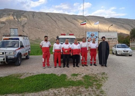 بازدید رئیس جمعیت هلال احمر پلدختر از پایگاه‌های امدادی خرم زال و تنگ فنی