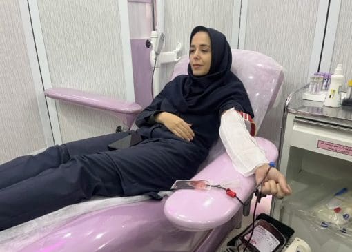 بانوان لرستان رکورد ۲۰ ساله اهدای خون را شکستند