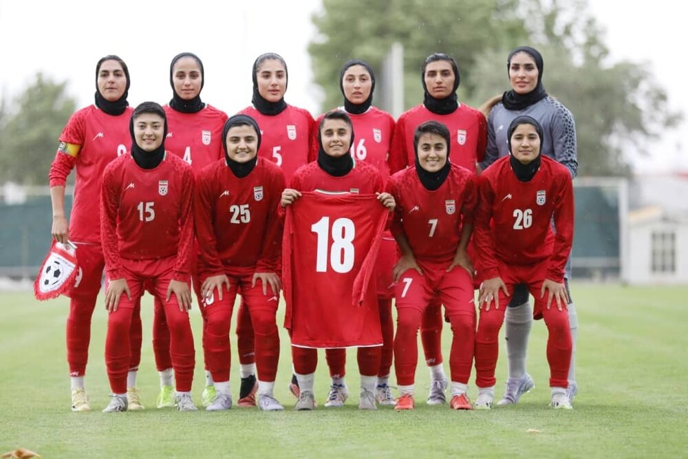 برد ۷ گله تیم ملی فوتبال زنان ایران مقابل عراق